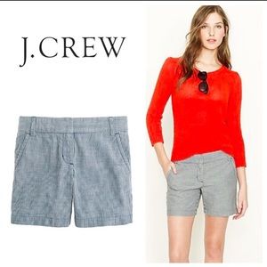 J crew harbor pinstripe shorts size 00